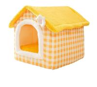 ELGADO Cat Bed, Large Space Double roof Villa nest, Warm Dog Kennel in Winter, Removable and Washable Dog House cat Sleeping Bag, Small and Medium Size pet Bed