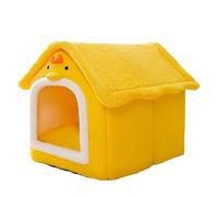 ELGADO Cat Bed, Large Space Double roof Villa nest, Warm Dog Kennel in Winter, Removable and Washable Dog House cat Sleeping Bag, Small and Medium Size pet Bed