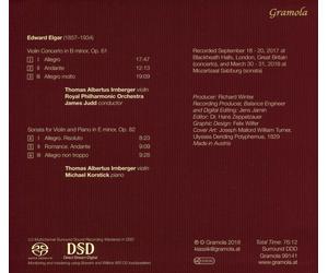ELGAR / IRNBERGER / ROYAL PHILHARMONIC ORCHESTRA - VIOLINKONZERT 61 / VIOLINSONA