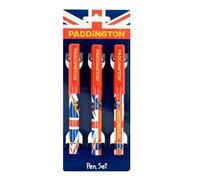 Elgate 3x Union Jack Flag with Paddington Bear Movie Ballpen Set Gifts and Stationery (72994-000)