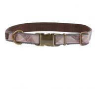 Elgate Barbour Reflective Dog Collar in Taupe Pink