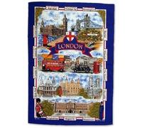 Elgate London Tea Towel with Scenic Historical Streets and Landmarks