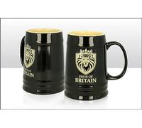 Elgate Pride of Britain Lion Black Ceramic Stein Tanker Beer Mug Rugby Great Britain Souvenir Gift