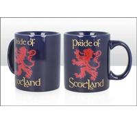 Elgate Pride of Scotland Ceramic Mug with Navy Blue/Purple Glaze Gift Souvenir Cup Tea Coffee Scottish