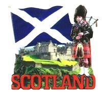 Elgate Scottish Saltire Flag Fridge Magnet Scotland Highland Piper Edinburgh Castle