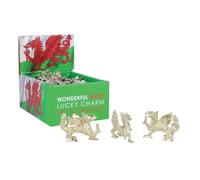 Elgate Wales Metal Dragon Figure Charm in CDU | Miniature Welsh Dragon Figure | Premium Celtic-Inspired Metal Charm | Souvenir & Collectible Gift for Fantasy and Culture Fans