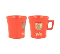 Elgate Wales Metal Shield Ceramic Mug | Unique to-Go 11oz Coffee Cup with Bold Crest Design | Microwave & Dishwasher Safe | Celtic-Inspired Gift for Lovers of Welsh Culture