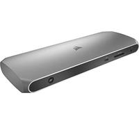 Elgato Corsair TBT100 Thunderbolt 3 Dock (2 x USB-C 3.1, 2 x USB-A 3.1 Ports, 2 x HDMI Ports, 3.5 mm Audio Combo Jack, Gigabit Ethernet Port, UHS-II SD Card Reader, Mac and Windows Compatible) Aluminum