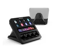 Elgato Stream Deck + XLR Audio Mixer, Rear Mic Interface | Built-in XLR-to-USB interface, 75dB gain, 48V phantom power, Tactile dials and touch strip, Works with any XLR mic