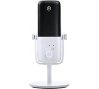 Elgato Wave:3 White - Premium Studio Quality USB Condenser Microphone for Streaming, Podcast, Gaming and Home Office, Free Mixer Software, Anti-Distortion, Plug ’n Play, for Mac, PC