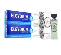 ELGYDIUM Anti-Plaque Toothpaste 2x75ml + Eau de Toilette Elle et Lui 50ml