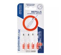 Elgydium Clinic Refill Brushes Red X4