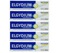 Elgydium Whitening Cool Lemon Toothpaste Surface-Stain Remover 75ml (Set Of 5)