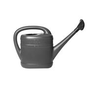 Elho 10L Garden Watering Can with Rose Anthracite Plastic Water Can for Indoor Outdoor Plant Watering