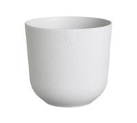 Elho 23cm Silky White Jazz Round Recycled Plastic Pot