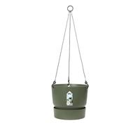 Elho 24cm Leaf Green Greenville Hanging Basket Planter