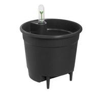 Self Watering Insert 24cm Flower Pot Living Black Plastic Outdoor Garden Planter