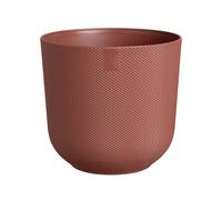 Elho 26cm Tuscan Red Jazz Round Recycled Plastic Pot