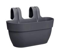 elho Vibia Campana Easy Hanger M 36 - Planter for Balcony & Outdoor - Ø 36.0 x H 26.5 cm - Black/Anthracite