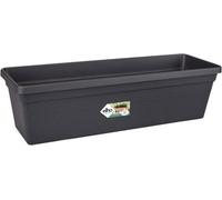 Elho Green Basics Trough 50 - Planter for Balcony & Outdoor - Ø 48.8 x H 14.0 cm - Black/Living Black