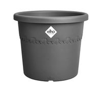 elho Algarve Cilindro 25 - Flower Pot Outdoor - 100% Recycled Plastic - Ø 24.5 x H 20.5 cm - Black/Anthracite