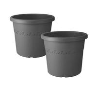 Elho Algarve Plastic Planters - Set Of 2 Pots
