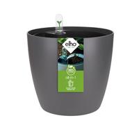 elho All-in-1 Brussel Round 18 + Swi 17 - Plant Pots Indoor - 100% Recycled Plastic - Ø 18 cm - Black/Anthracite