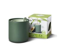 elho Amazing Avocado Pot 12 - Grow Your Own Kits for Avocadoplant - 100% Recycled Plastic - Ø 12.0 x H 12.1 cm - Green/Leaf Green