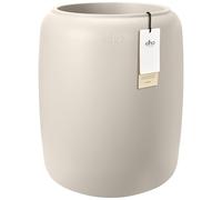 elho Amber Beads Medium 40cm Flower Pot - Linen White | Ø 39.2 x H 47.6 cm | Suitable for Indoor & Outdoor Use | 100% Recycled Plastic