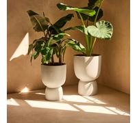 Elho Amber Coupe 41 - White - Indoor and Outdoor - 100% Recycled