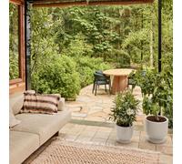 Elho Amber Grail 30 - White - Indoor and Outdoor - 100% Recycled