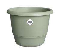 elho Amiga Round 35 - Plant Pot for Indoor & Outdoor - 100% Recycled Plastic - Ø 34.5 x H 25.9 cm - Green/Thyme Green