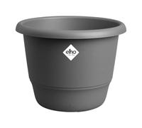elho Amiga Round 55 - Large Plant Pot for Indoor & Outdoor - 100% Recycled Plastic - Ø 55 x H 41.3 cm - Black/Anthracite