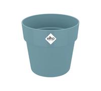 elho B.for Original Round 14 - Flower Pot for Indoor - 100% Recycled Plastic - Ø 13.7 x H 12.5 cm - Blue/Dove Blue