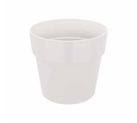 elho B.for Original Round 18 - Flower Pot for Indoor - 100% Recycled Plastic - Ø 18.0 x H 16.5 cm - White/White