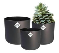 elho B.For Soft Round 14,16,18 Flower Pots Set - Anthracite