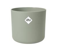 elho B.For Soft Round 16cm Flower Pot - Stone Green | Ø 16 x H 15 cm | Suitable for Indoor Use | 100% Recycled Plastic