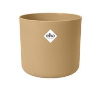 elho B.for Soft Round 18 - Indoor Plant Pot - 100% Recycled Plastic - Ø 18.3 x H 16.7 cm - Beige/Golden Sand