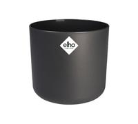 elho B.For Soft Round 22 Flower Pot with Self Watering Insert - Anthracite | Ø 22.3 x H 20.4 cm | Water Meter Included | Suitable for Indoor Use | 100% Recycled Plastic