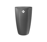 elho brussels diamond round high 32cm flower pot - Anthracite | Ø 32 x H 55.3 cm | Plant Pot Suitable for Indoor use | 100% Recycled Plastic