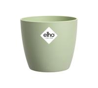 elho Brussels Round 14 - Flower Pot for Indoor - 100% Recycled Plastic - Ø 13.5 x H 12.6 cm - Green/Sorbet Green