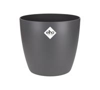 elho brussels round 14cm flower pot - Anthracite | Ø 13.5 x H 12.6 cm | Suitable for indoor use | 100% Recycled Plastic