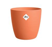 elho brussels round 20cm flower pot - Mild Terra | Ø 20 x H 18.7 cm | Suitable for Indoor Use | 100% Recycled Plastic