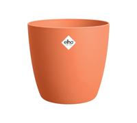 elho brussels round 25cm flower pot - Mild Terra | Ø 24.3 x H 23.2 cm | Plant Pot Suitable for Indoor use | 100% Recycled Plastic