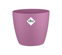 elho Brussels Round Mini 10.5 - Flower Pot for Indoor - 100% Recycled Plastic - Ø 11.0 x H 9.7 cm - Purple/Vivid Violet