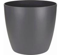 Elho Brussels 20cm Round Plastic Indoor Plant Pot - Anthracite