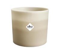 elho Colour Gradiant Round 18cm - Indoor Plant Pot - 100% Recycled Plastic - Ø 18.2 x H 16.8 cm - Beige/Sandstone Beige