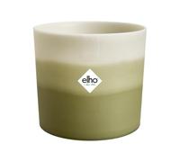 elho Colour Gradiant Round 18cm - Indoor Plant Pot - 100% Recycled Plastic - Ø 18.2 x H 16.8 cm - Green/Bamboo Green