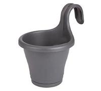 Elho Corsica Easy Hanging Basket (Single) - Dia. 19 cm x 27 cm - Charcoal Grey - 380497