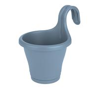 elho Corsica Easy Hanger Single Hanging Balcony Planter Flowerpot - Vintage Blue